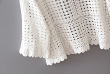 Load image into Gallery viewer, Women's Clothing Lace Cotton Coat Crochet Cardigan White Blouses