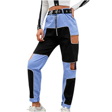 Load image into Gallery viewer, Women&#39;s Jeans High Waist Hollow Out Pocket Zipper Straight Pants