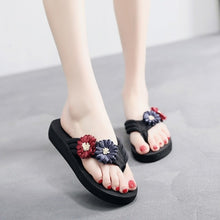 Load image into Gallery viewer, Women's Ladies Summer Sandals Flowers Home Slipper Beach Shoes Sandals