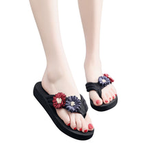 Load image into Gallery viewer, Women's Ladies Summer Sandals Flowers Home Slipper Beach Shoes Sandals