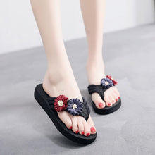 Load image into Gallery viewer, Women's Ladies Summer Sandals Flowers Home Slipper Beach Shoes Sandals