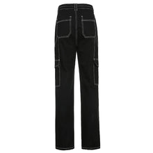 Load image into Gallery viewer, Women’s Mid Waisted Jeans Wide Leg Pants Straight Poket Jeans Casual