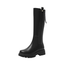 Load image into Gallery viewer, Women's New Fashion Knee High Boots Flat Shoes Autumn Round Head
