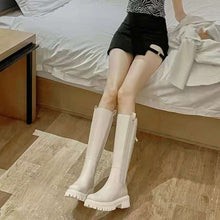 Load image into Gallery viewer, Women's New Fashion Knee High Boots Flat Shoes Autumn Round Head