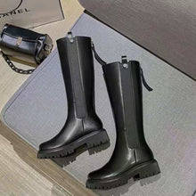 Load image into Gallery viewer, Women's New Fashion Knee High Boots Flat Shoes Autumn Round Head