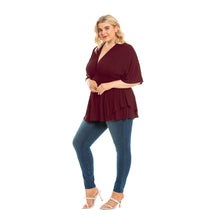 Load image into Gallery viewer, Women&#39;s Top Fashion V Neck Solid Color