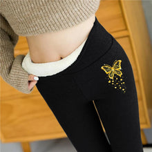 Load image into Gallery viewer, Women's Plus velvet Leggings Autumn Winter Solid Color