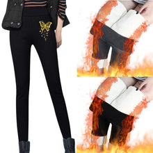 Load image into Gallery viewer, Women's Plus velvet Leggings Autumn Winter Solid Color