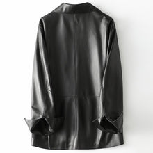 Load image into Gallery viewer, Women's Real Sheepskin Leather Turn Down Collar Coats Jackets Genuine