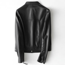 Load image into Gallery viewer, Sheepskin Motorcycle Coats Jacket Genuine Leather