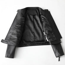 Load image into Gallery viewer, Sheepskin Motorcycle Coats Jacket Genuine Leather