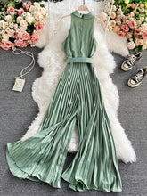 Load image into Gallery viewer, Romper Spring Autumn Turn-down Collar Sleeveless Vintage