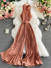 Load image into Gallery viewer, Romper Spring Autumn Turn-down Collar Sleeveless Vintage