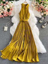 Load image into Gallery viewer, Romper Spring Autumn Turn-down Collar Sleeveless Vintage