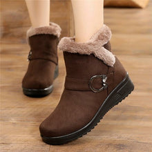 Load image into Gallery viewer, Women&#39;s Rubber Boots Zipper Female Shoes Plush Winter Footwear Flat