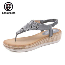 Load image into Gallery viewer, Women's Sandals Ladies Clip Toe Wedges Thong Shoes Fashion - Sophornlilly