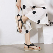 Load image into Gallery viewer, Women's Sandals Ladies Clip Toe Wedges Thong Shoes Fashion - Sophornlilly