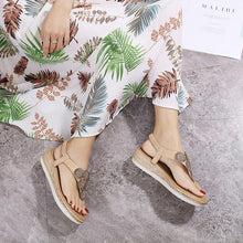 Load image into Gallery viewer, Women's Sandals Ladies Clip Toe Wedges Thong Shoes Fashion - Sophornlilly