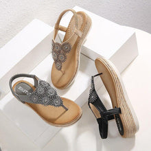 Load image into Gallery viewer, Women's Sandals Ladies Clip Toe Wedges Thong Shoes Fashion - Sophornlilly