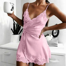 Load image into Gallery viewer, Women's Sexy Lace Camisole Night Dress For Women Sleepwear V Neck