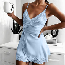 Load image into Gallery viewer, Women's Sexy Lace Camisole Night Dress For Women Sleepwear V Neck