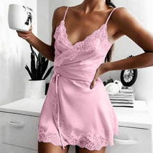 Load image into Gallery viewer, Women's Sexy Lace Camisole Night Dress For Women Sleepwear V Neck