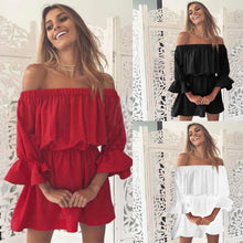 Load image into Gallery viewer, Women's Sexy Mini Women Dresses Vestido  Ruffle Frill - Sophornlilly