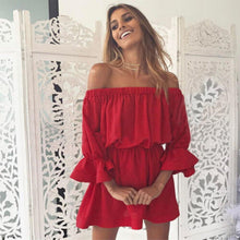 Load image into Gallery viewer, Women's Sexy Mini Women Dresses Vestido  Ruffle Frill - Sophornlilly