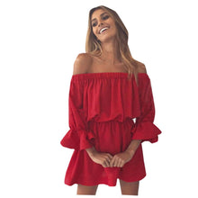 Load image into Gallery viewer, Women's Sexy Mini Women Dresses Vestido  Ruffle Frill - Sophornlilly