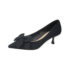 Load image into Gallery viewer, Fashion Pointed Bow knot Short Heels