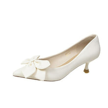 Load image into Gallery viewer, Fashion Pointed Bow knot Short Heels