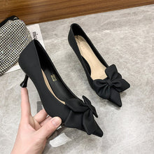 Load image into Gallery viewer, Fashion Pointed Bow knot Short Heels