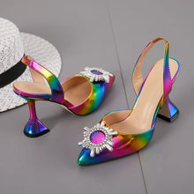 Load image into Gallery viewer, Women's Shoes Summer Pointed Toe Rhinestone decoration for shoes - Sophornlilly