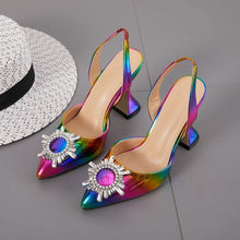 Load image into Gallery viewer, Women's Shoes Summer Pointed Toe Rhinestone decoration for shoes - Sophornlilly