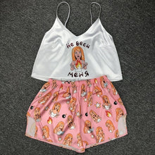 Load image into Gallery viewer, Women&#39;s Sleepwear Cute Cartoon Print Short Set Pajamas for Women