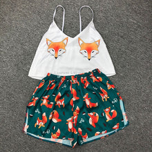 Load image into Gallery viewer, Women&#39;s Sleepwear Cute Cartoon Print Short Set Pajamas for Women