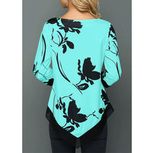 Load image into Gallery viewer, Women&#39;s Spring and Autumn  Fashion Printed Long Sleeve  Round Neck