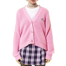 Load image into Gallery viewer, Women's Sweater Cardigan Angel Letter Embroidery Long Sleeve V neck