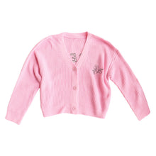 Load image into Gallery viewer, Women's Sweater Cardigan Angel Letter Embroidery Long Sleeve V neck