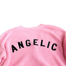 Load image into Gallery viewer, Women's Sweater Cardigan Angel Letter Embroidery Long Sleeve V neck