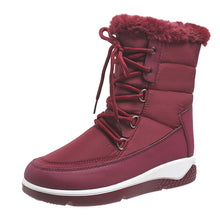 Load image into Gallery viewer, Women's Thicken Warm Waterproof Snow Boots Long Plush Platform Ankle