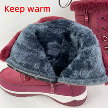 Load image into Gallery viewer, Women&#39;s Thicken Warm Waterproof Snow Boots Long Plush Platform Ankle