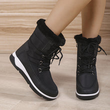 Load image into Gallery viewer, Women&#39;s Thicken Warm Waterproof Snow Boots Long Plush Platform Ankle