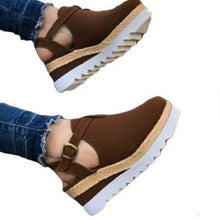 Load image into Gallery viewer, Women's Vintage Sandals Buckle Strap Straw Thick Bottom Woman Shoes