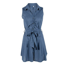 Load image into Gallery viewer, Womens Dress Sexy Large V Neck Sleeveless Club Party Denim Jeans