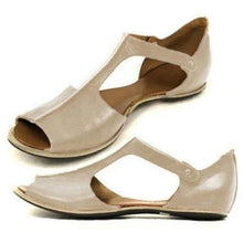 Load image into Gallery viewer, Womens Fashion Flats Sandals Fish Mouth Beach Shoes Open Toe Ankle - Sophornlilly