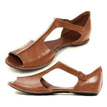 Load image into Gallery viewer, Womens Fashion Flats Sandals Fish Mouth Beach Shoes Open Toe Ankle - Sophornlilly