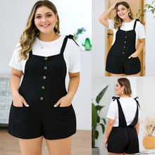 Load image into Gallery viewer, Womens Fashion Sleeveless Romper Cotton Linen Jumpsuit Loose Preppy - Sophornlilly