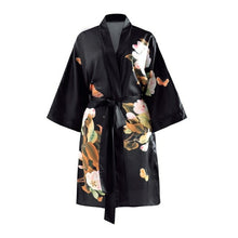 Load image into Gallery viewer, Womens Kimono Floral Printed Sleepwear Satin Silky Nightgown New