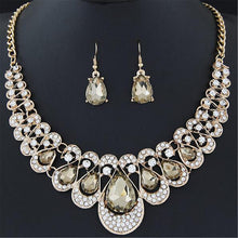 Load image into Gallery viewer, Womens Mixed Style Necklace Multicolor Bib Chain Necklace Earrings